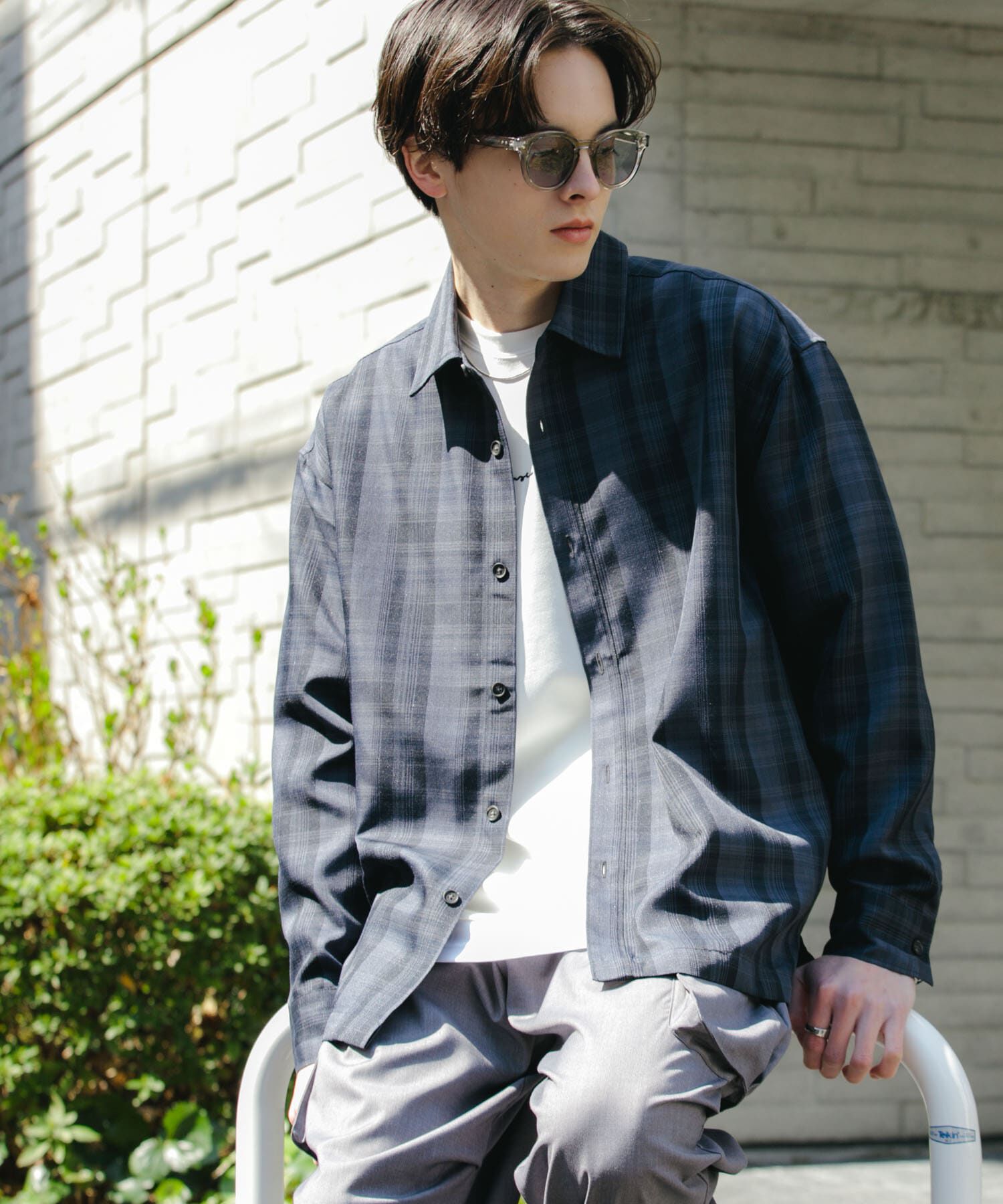 SENSE OF PLACE by URBAN RESEARCH「オンブレチェックルーズシャツ」|シャツ・ブラウス|