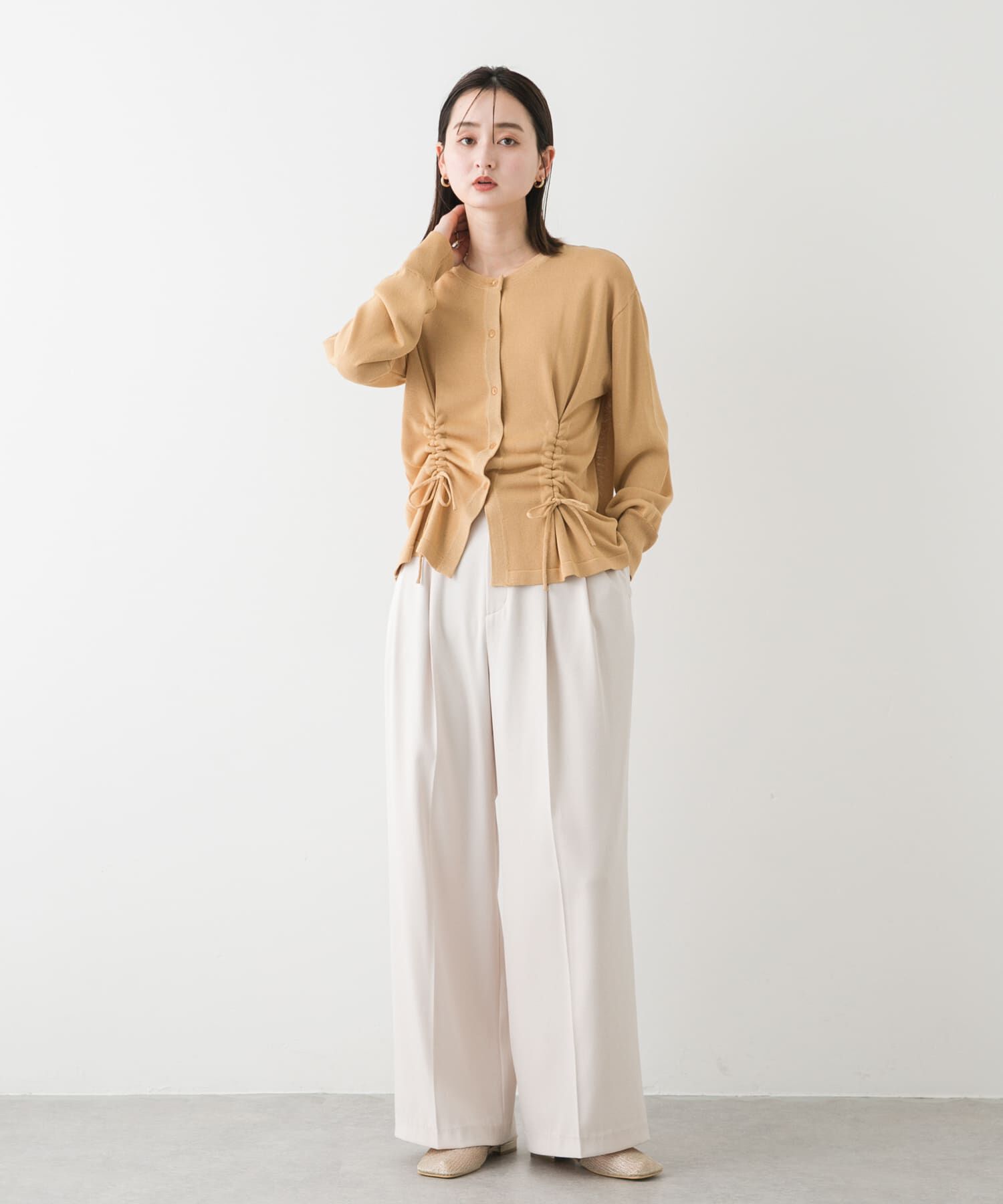 SENSE OF PLACE by URBAN RESEARCH「ドロストシャーリングカーディガン」|カーディガン|