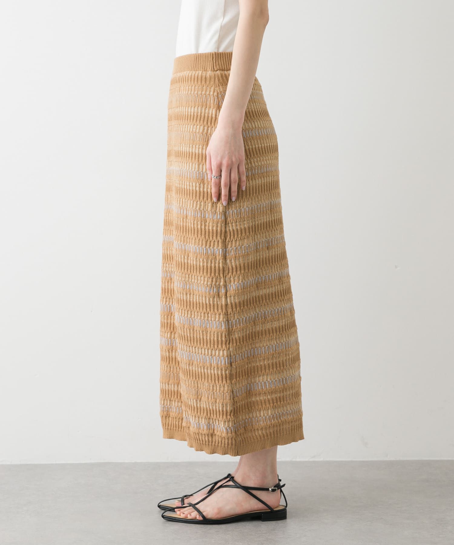 SENSE OF PLACE by URBAN RESEARCH「マルチボーダーニットスカート」|スカート|