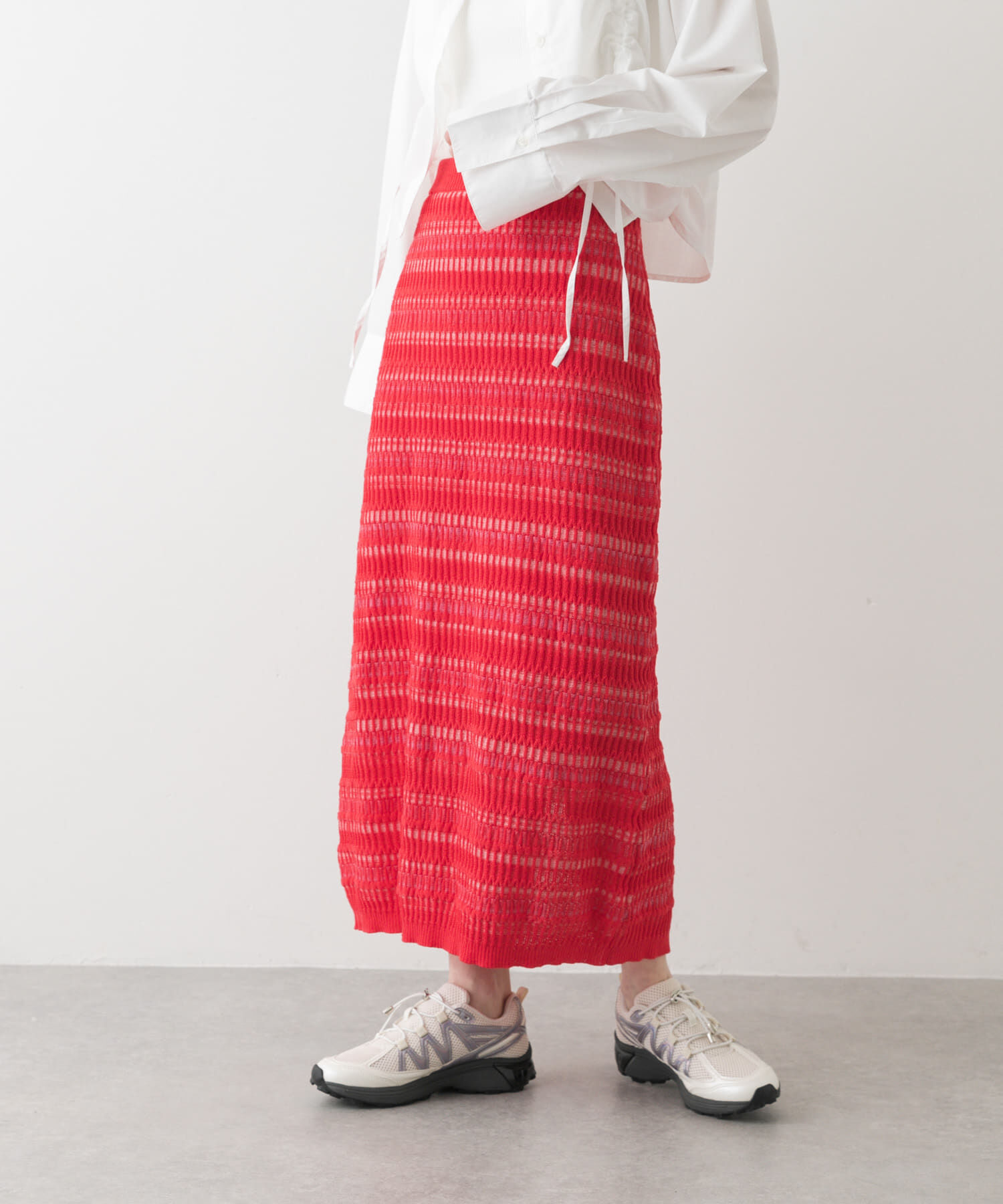 SENSE OF PLACE by URBAN RESEARCH「マルチボーダーニットスカート」|スカート|