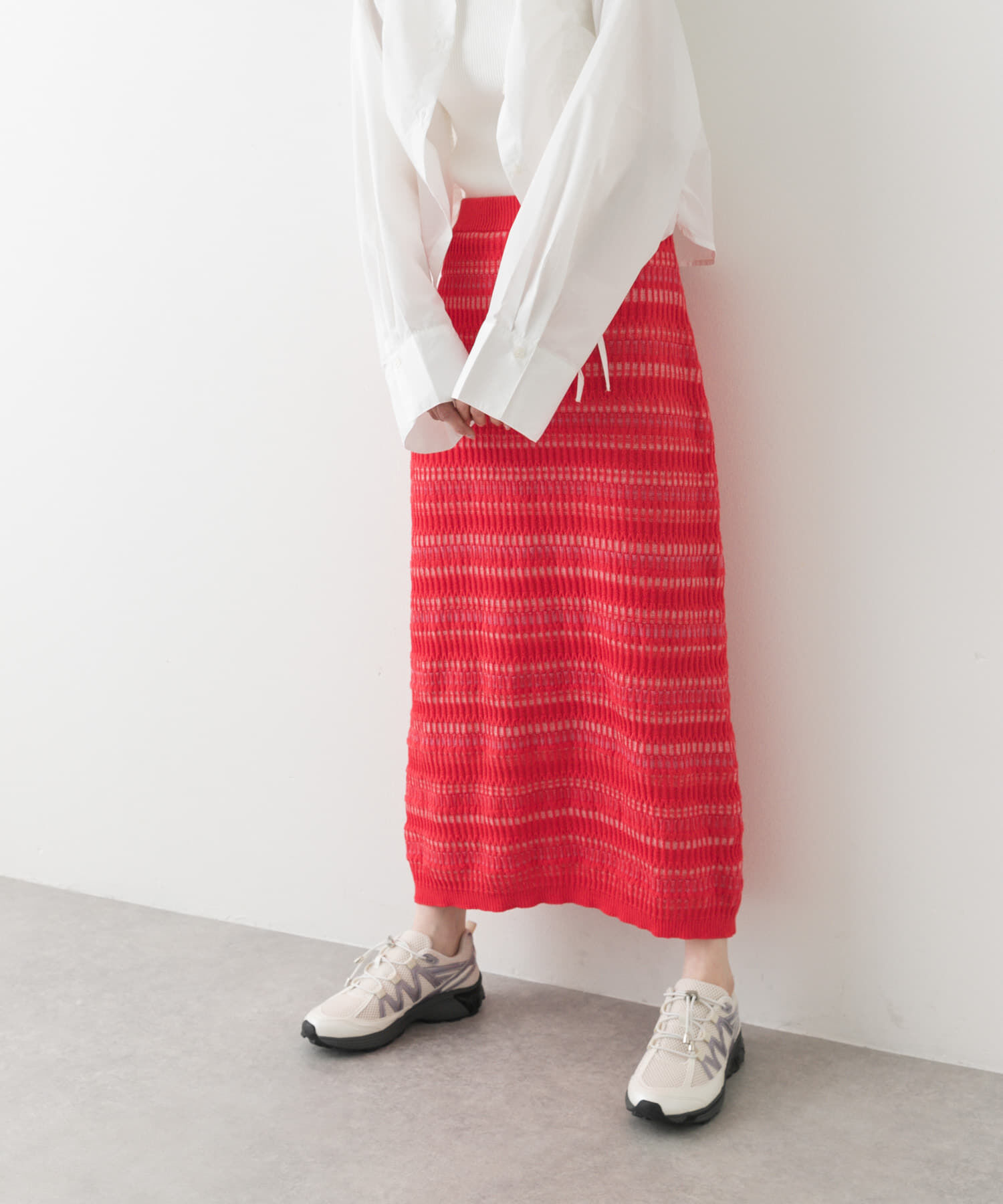 SENSE OF PLACE by URBAN RESEARCH「マルチボーダーニットスカート」|スカート|