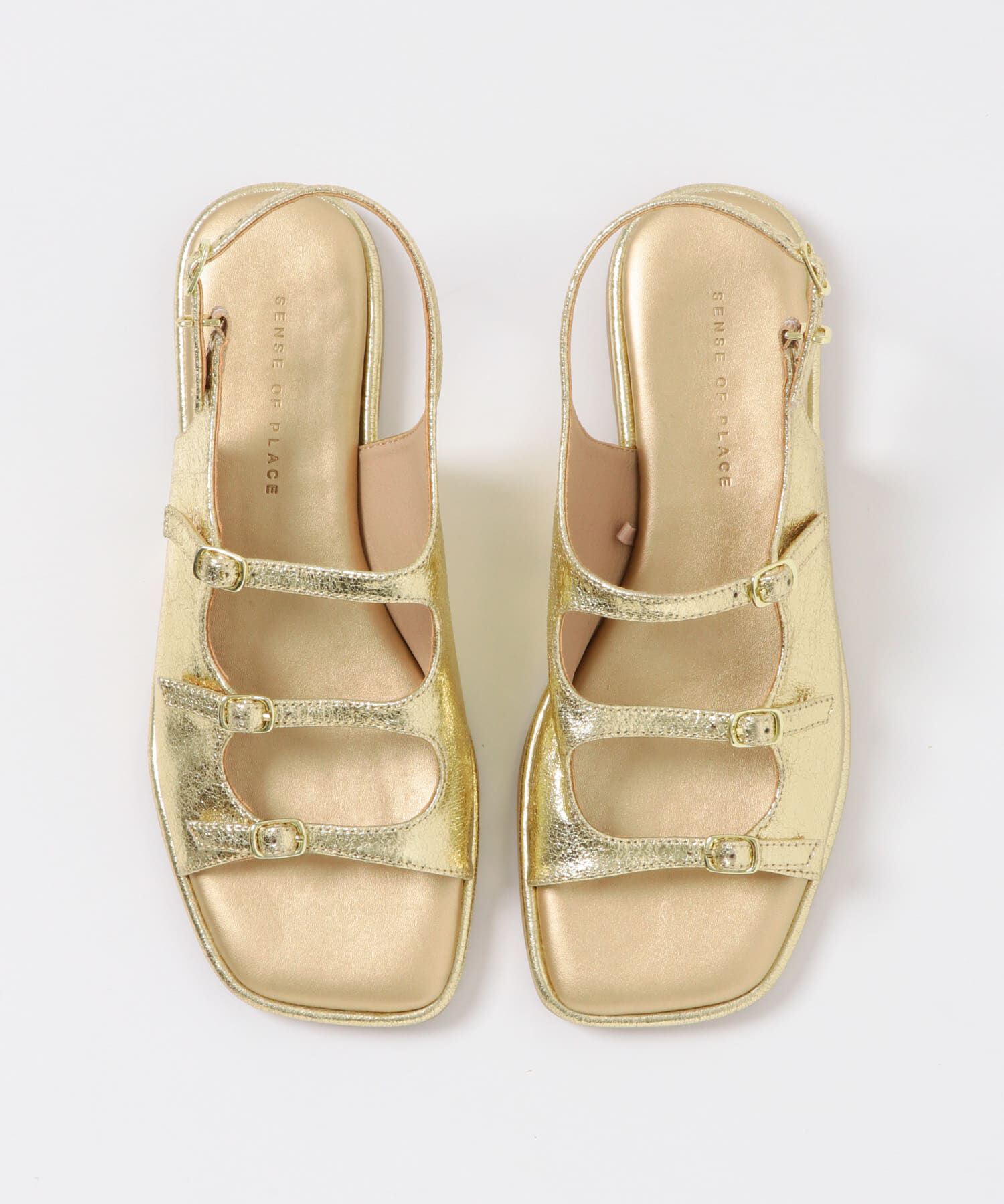 SENSE OF PLACE by URBAN RESEARCH「スクエアトゥベルトサンダル」|サンダル|