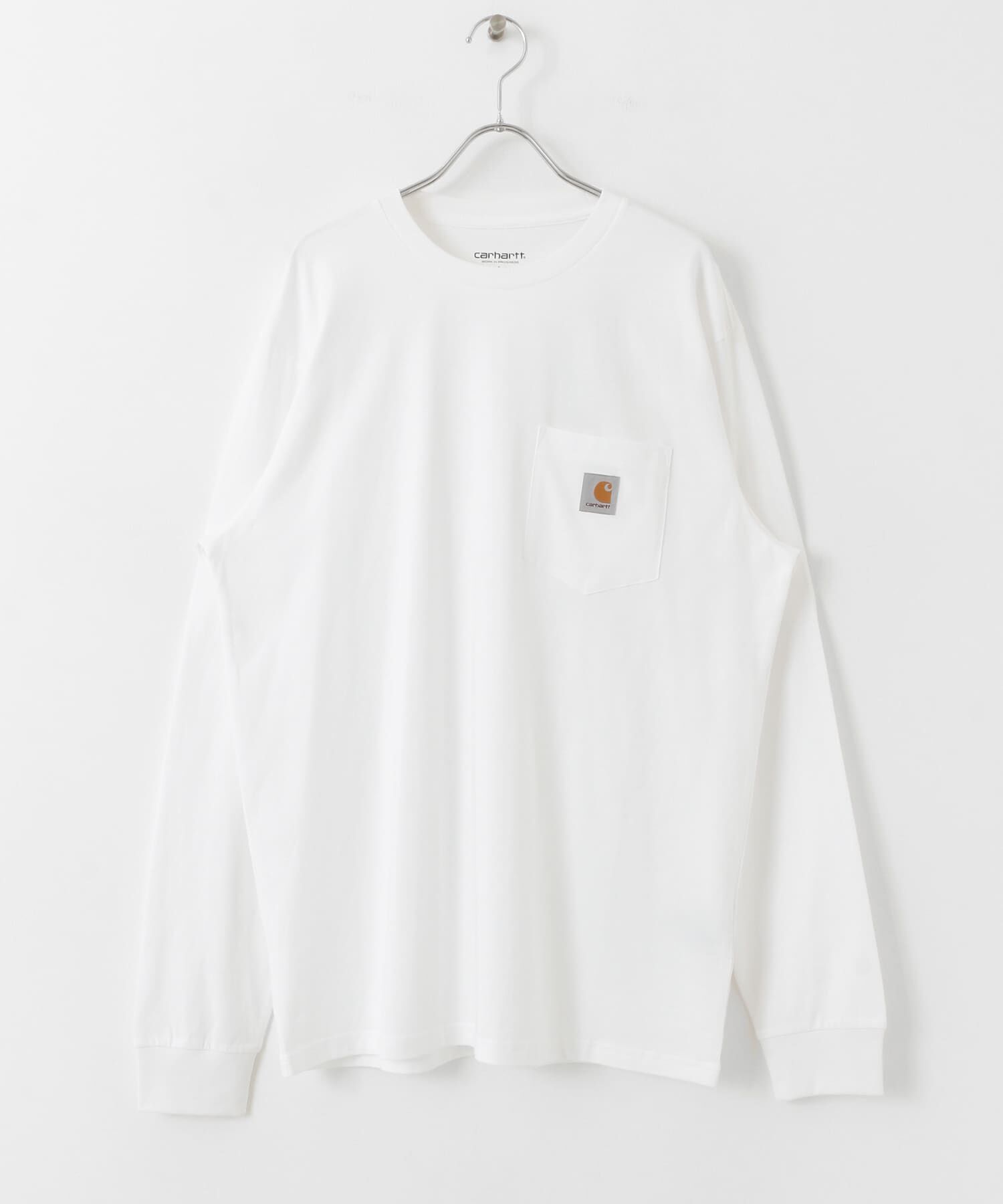 SENSE OF PLACE by URBAN RESEARCH「『WEB限定』carhartt　LONG-SLEEVE POCKET T-SHIRTS」|Tシャツ・カットソー|ホワイト