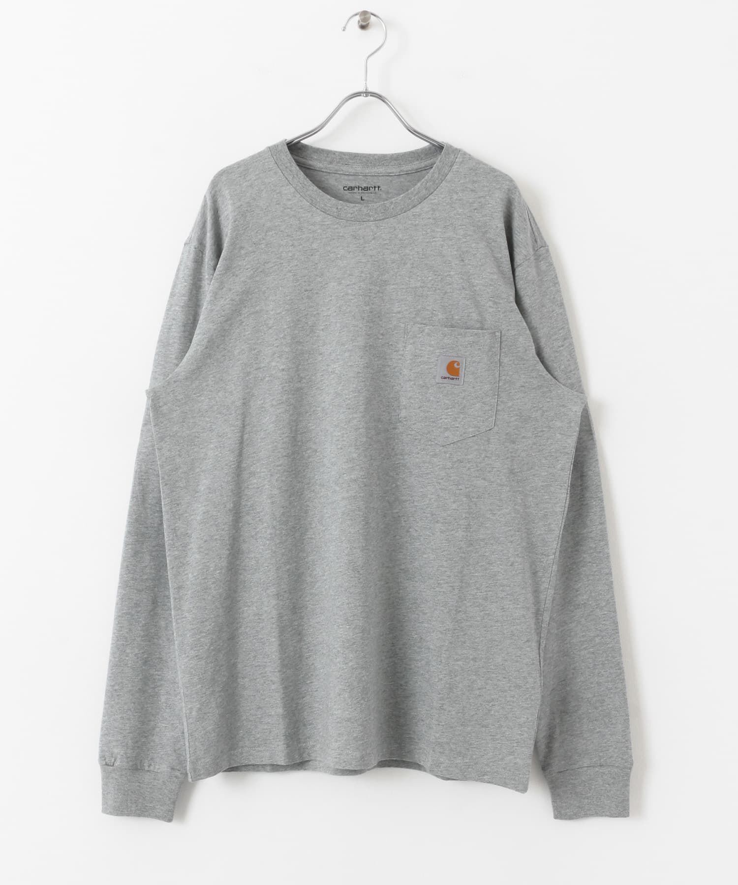 SENSE OF PLACE by URBAN RESEARCH「『WEB限定』carhartt　LONG-SLEEVE POCKET T-SHIRTS」|Tシャツ・カットソー|グレー系その他