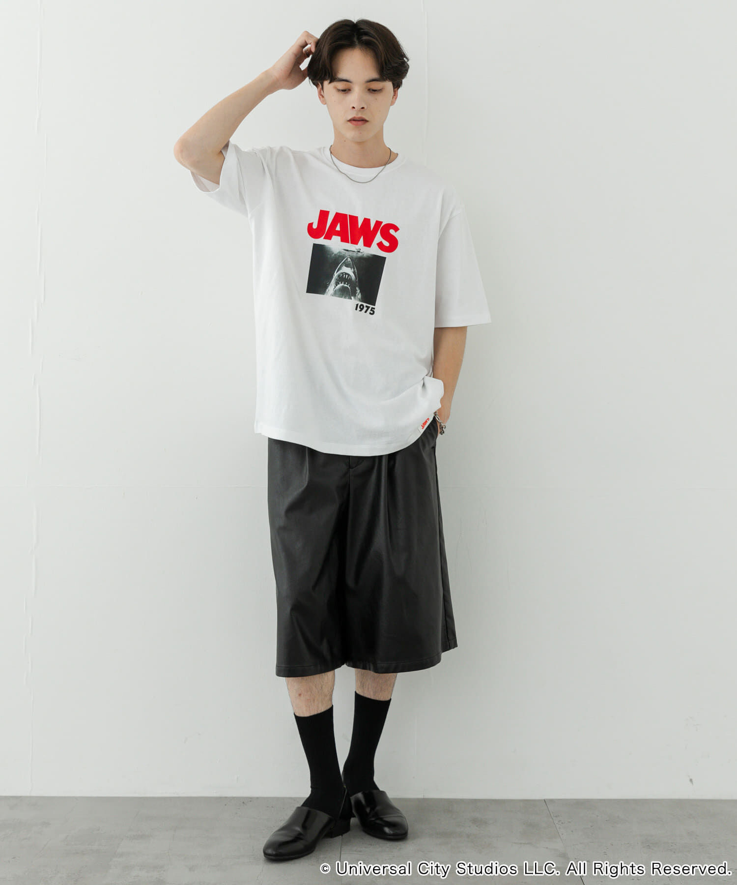 SENSE OF PLACE by URBAN RESEARCH「『別注』SENSE OF PLACE&times;JAWS　プリントT-SHIRTS/B」|Tシャツ・カットソー|