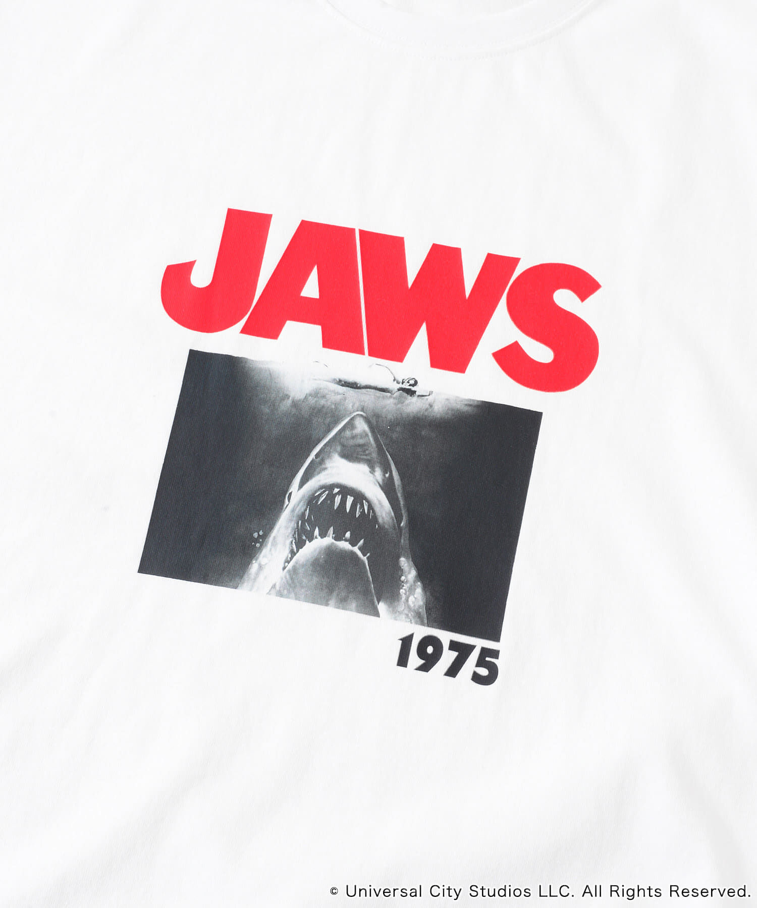 SENSE OF PLACE by URBAN RESEARCH「『別注』SENSE OF PLACE&times;JAWS　プリントT-SHIRTS/B」|Tシャツ・カットソー|