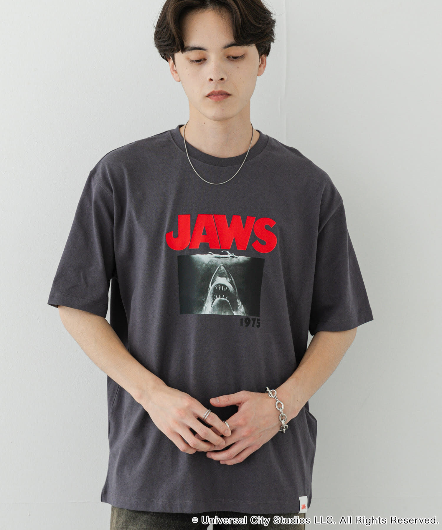 SENSE OF PLACE by URBAN RESEARCH「『別注』SENSE OF PLACE&times;JAWS　プリントT-SHIRTS/B」|Tシャツ・カットソー|