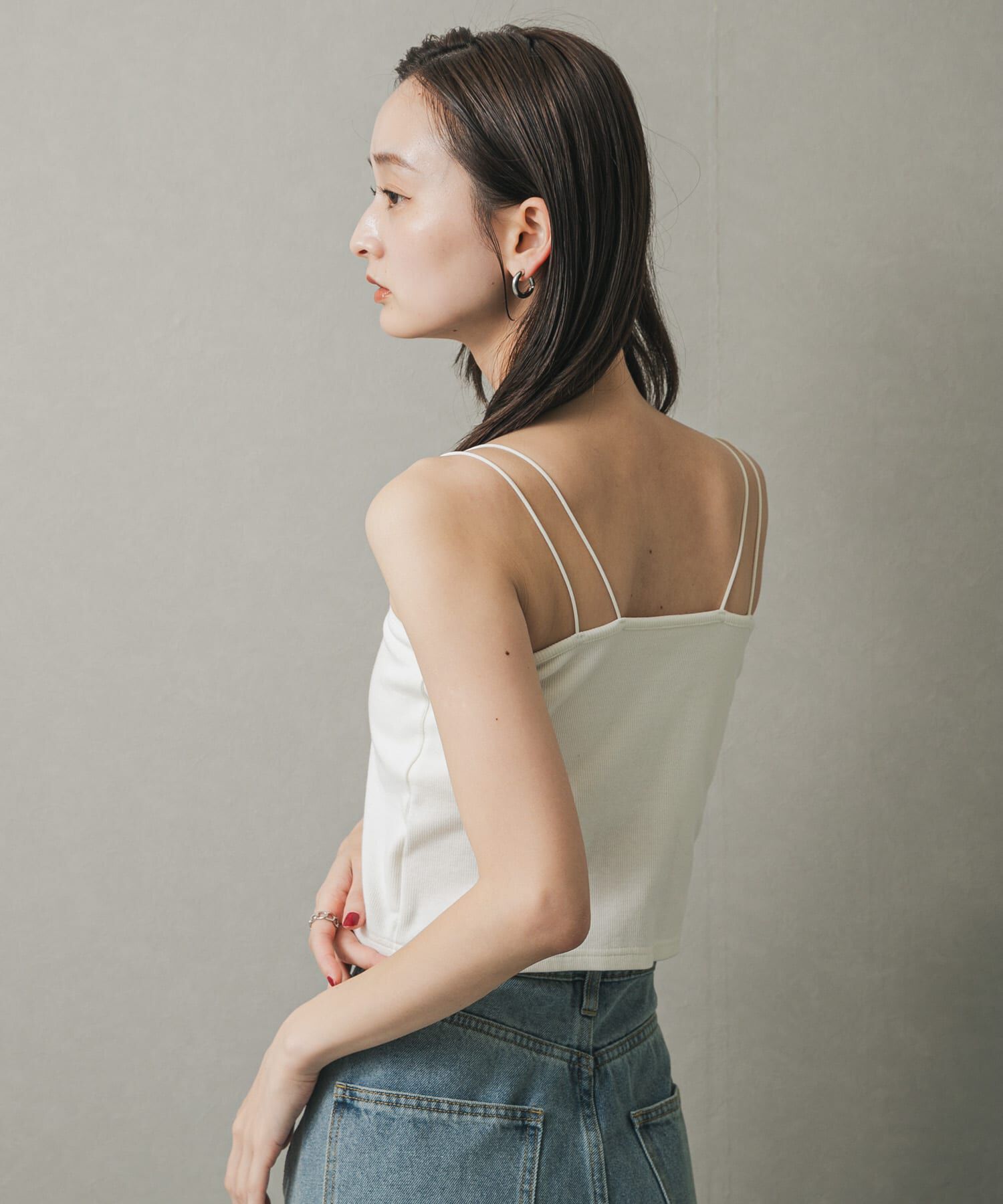 SENSE OF PLACE by URBAN RESEARCH「クロップドカップツキキャミソール」|キャミソール|