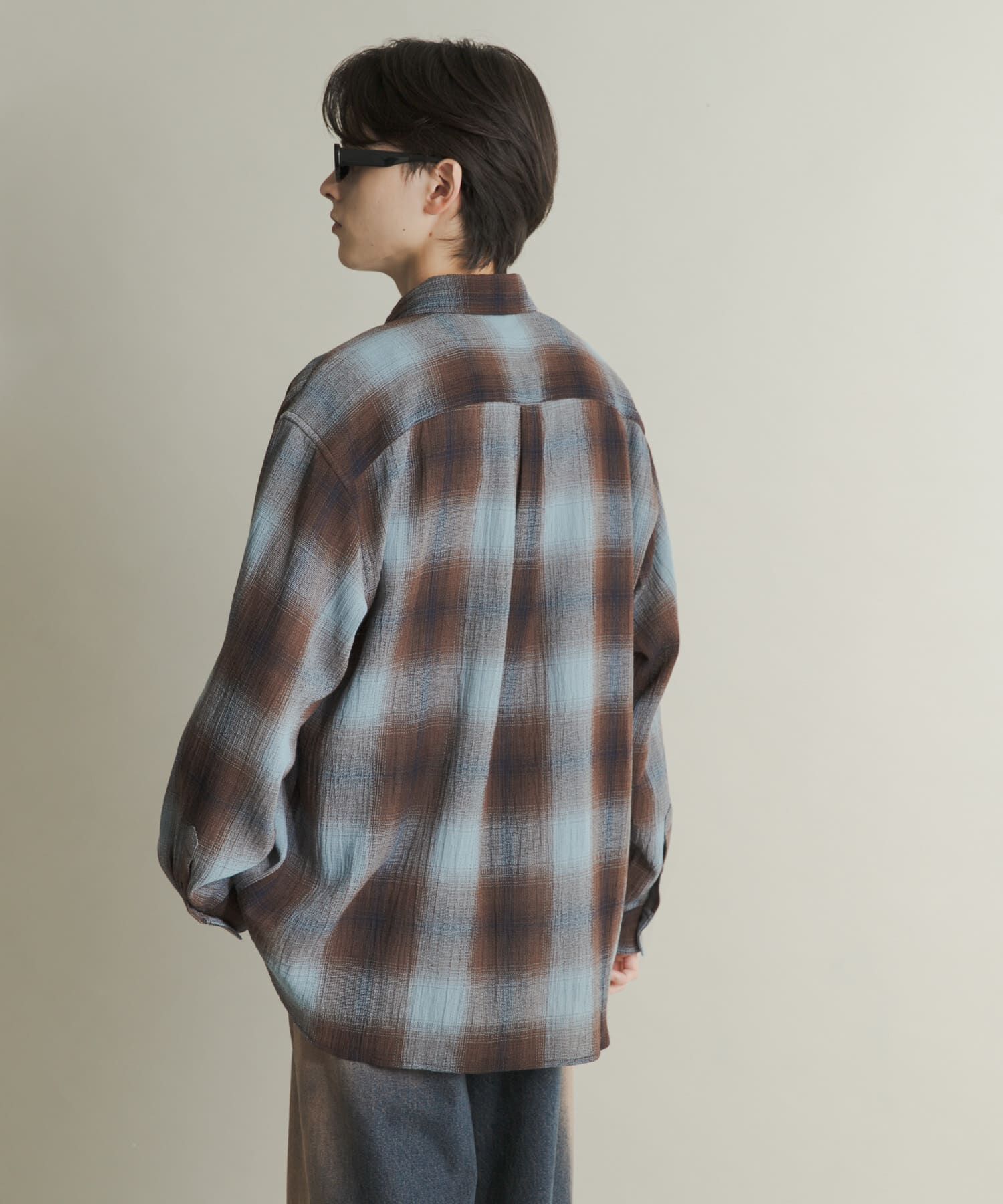 SENSE OF PLACE by URBAN RESEARCH「オンブレーチェックレギュラーカラーシャツ」|シャツ・ブラウス|