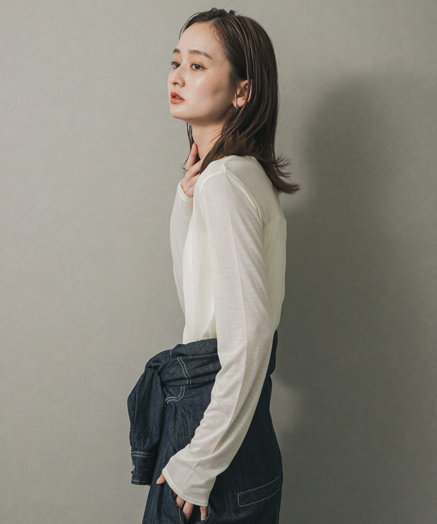 SENSE OF PLACE by URBAN RESEARCH「ヘンリーネックプレーンカットトップ」|Tシャツ・カットソー|