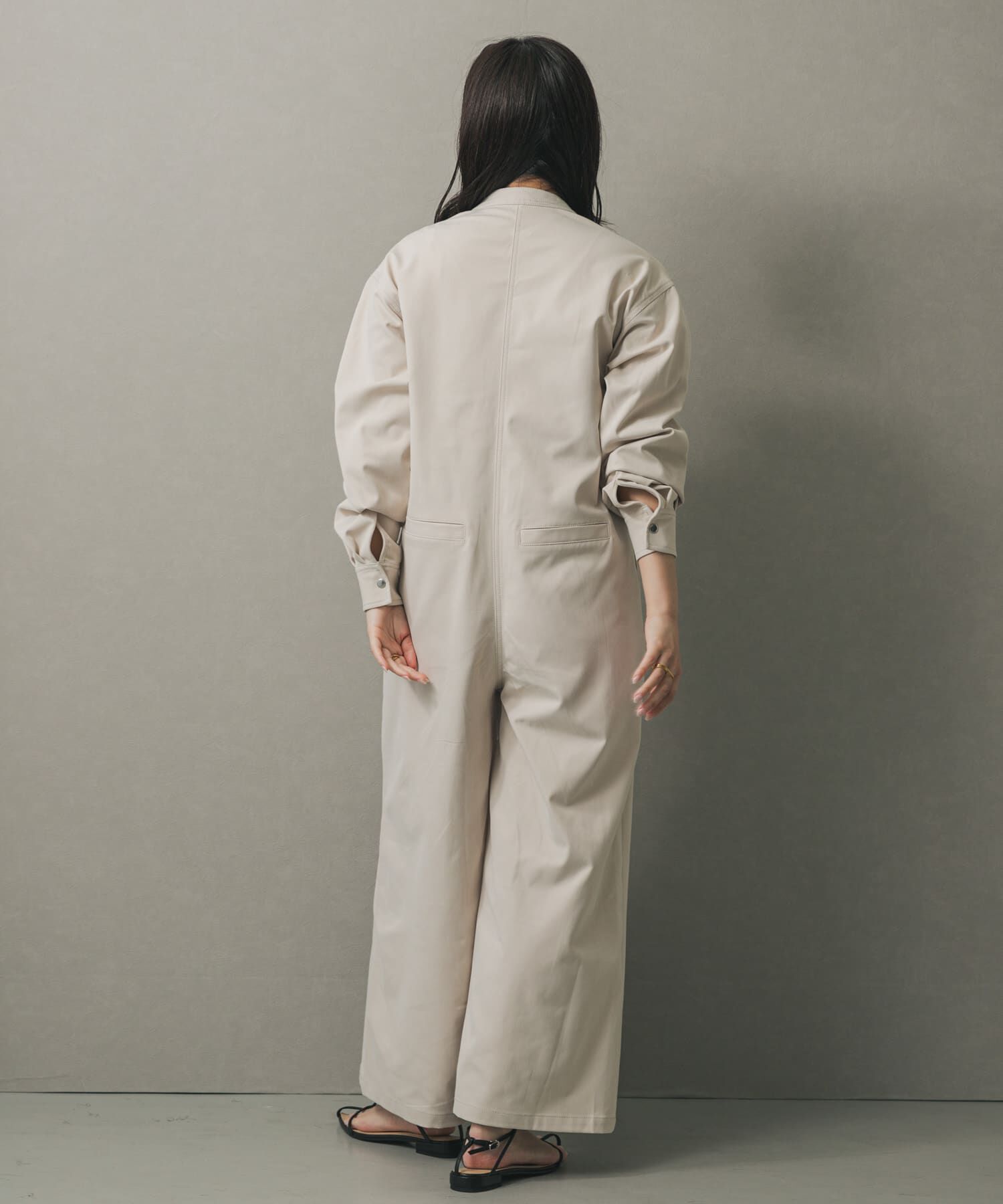 SENSE OF PLACE by URBAN RESEARCH「ノーカラーウエストタックジャンプスーツ」|ワンピース|