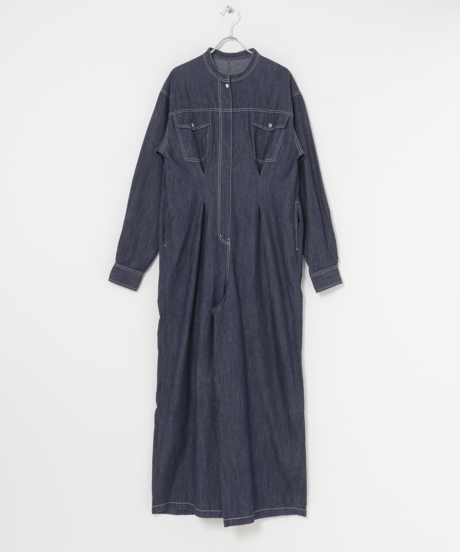 SENSE OF PLACE by URBAN RESEARCH「ノーカラーウエストタックジャンプスーツ」|ワンピース|