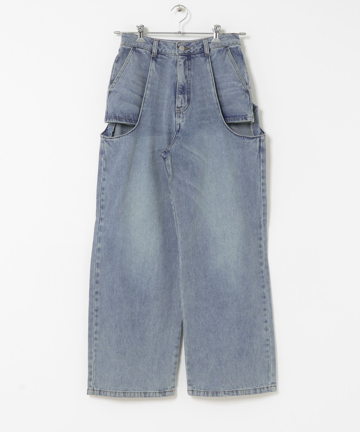 SENSE OF PLACE by URBAN RESEARCH「『WEB/一部店舗限定サイズ』サイドカットアウトデニム」|デニム|