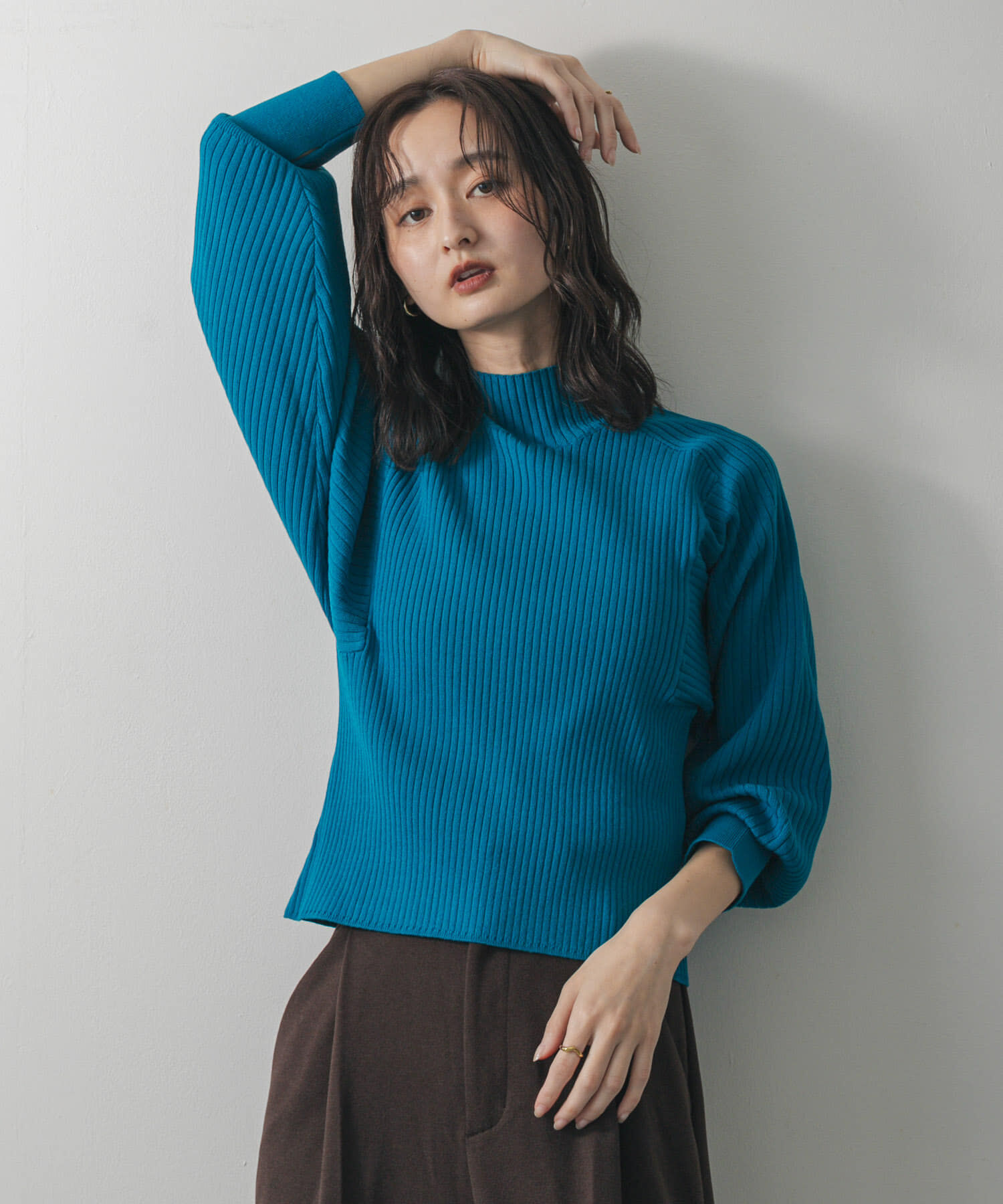 SENSE OF PLACE by URBAN RESEARCH「『毛玉防止』マトンスリーブセーター」|ニット・セーター|