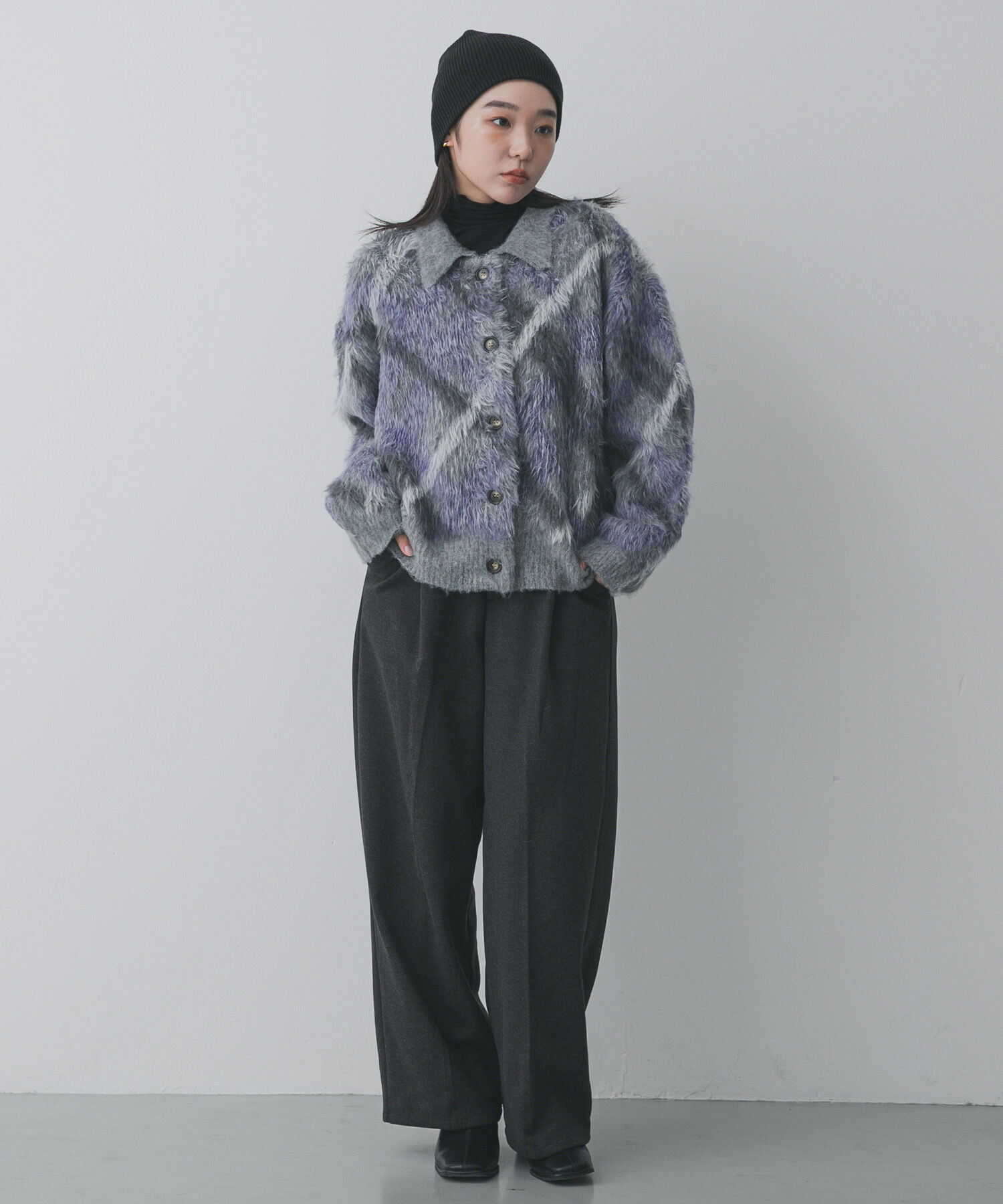 SENSE OF PLACE by URBAN RESEARCH「『洗濯可』エリツキチェックカーディガン」|カーディガン|