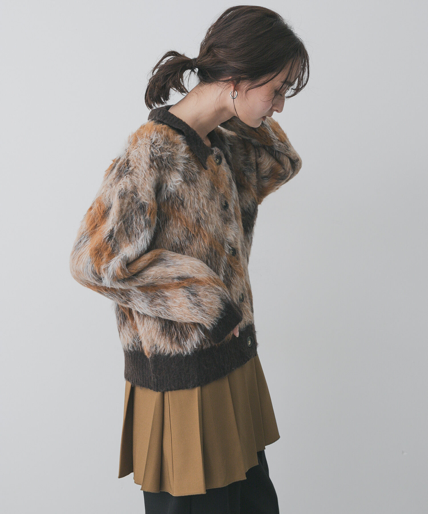 SENSE OF PLACE by URBAN RESEARCH「『洗濯可』エリツキチェックカーディガン」|カーディガン|