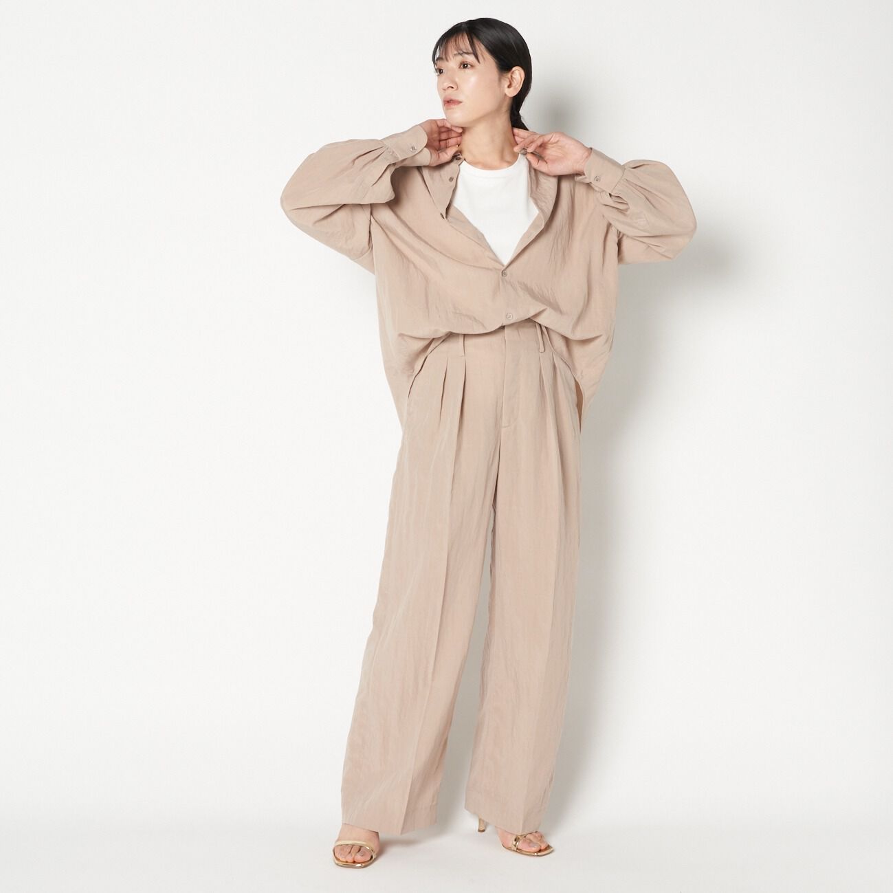 HELIOPOLE「HELIOPOLE VINTAGE POPLIN STRAIGHT PANTs」|チノ|