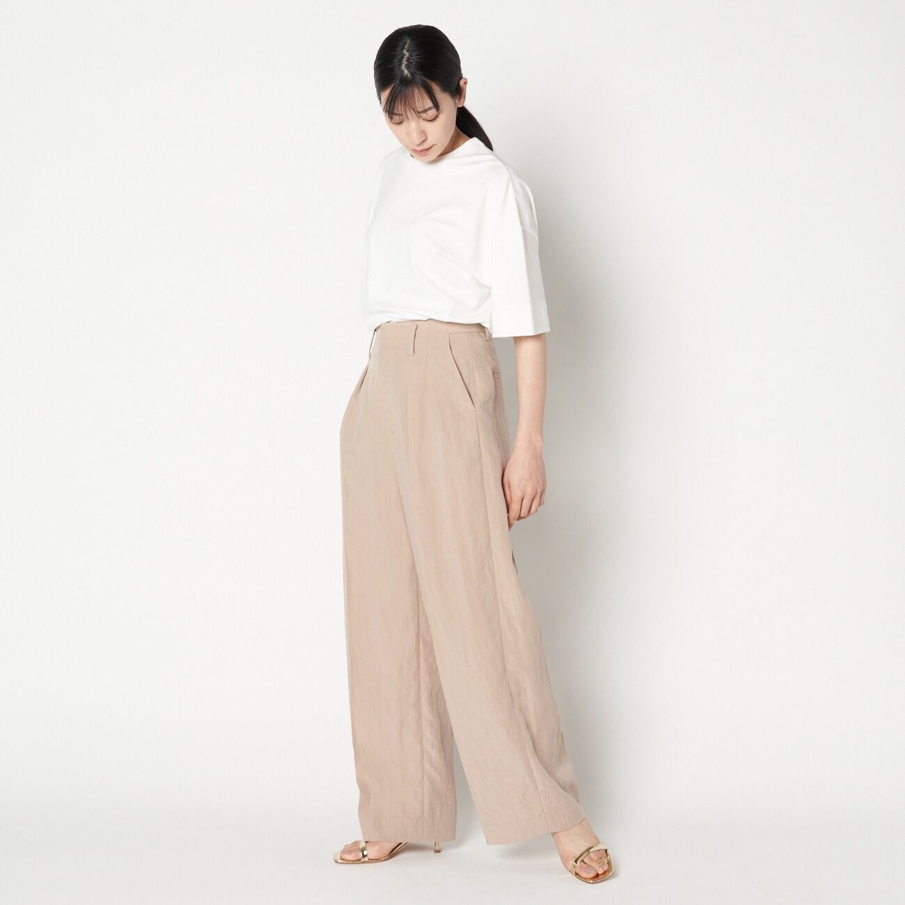 HELIOPOLE「HELIOPOLE VINTAGE POPLIN STRAIGHT PANTs」|チノ|