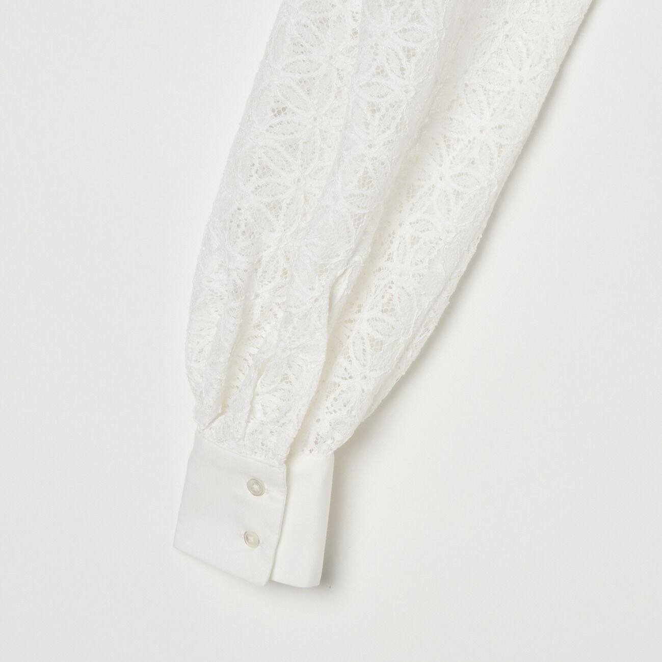 HELIOPOLE「HELIOPOLE ROUND COLLAR LACE BLOUSE」|シャツ・ブラウス|