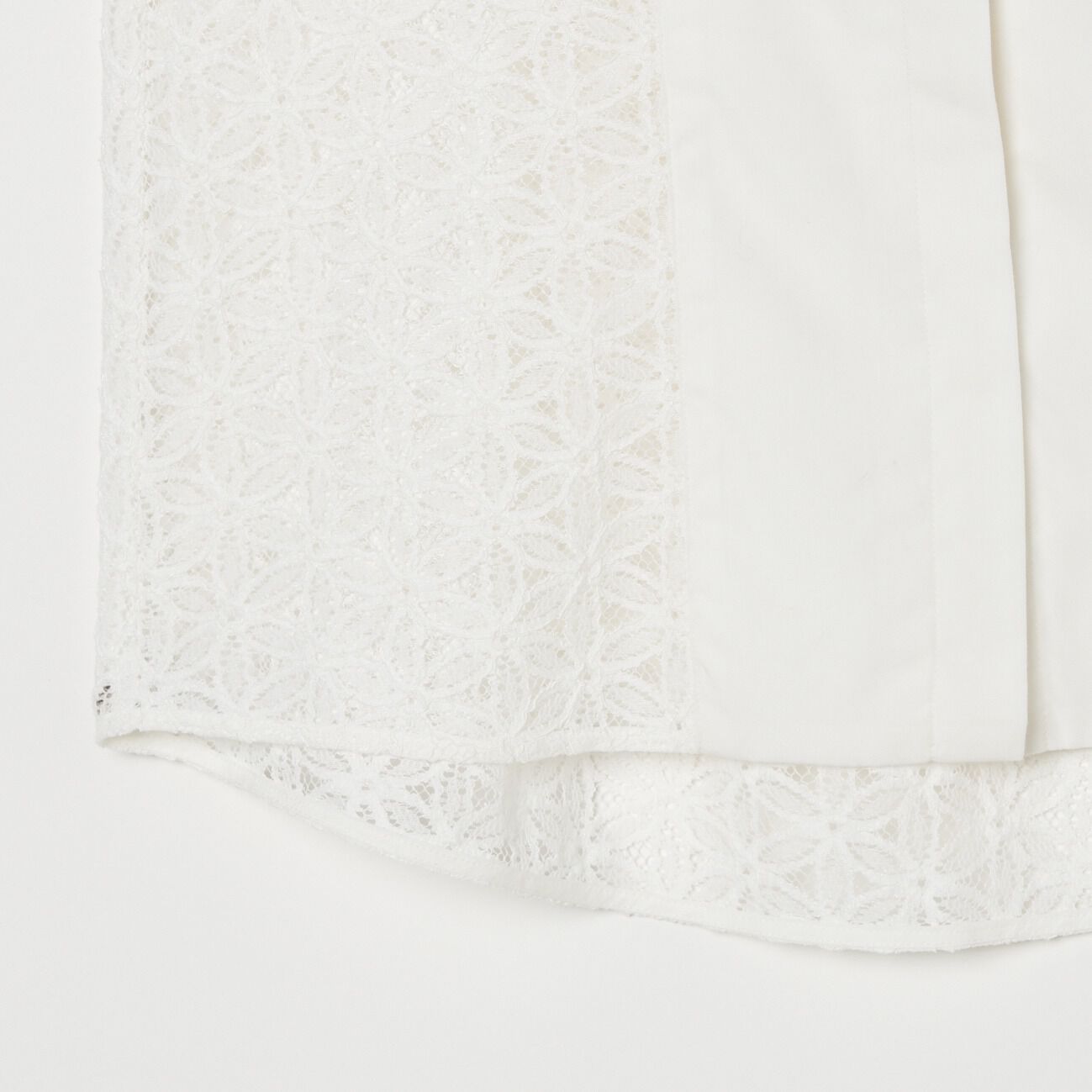 HELIOPOLE「HELIOPOLE ROUND COLLAR LACE BLOUSE」|シャツ・ブラウス|