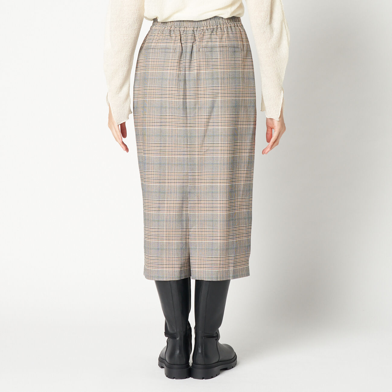 HELIOPOLE「HELIOPOLE CHECK COCOON SKIRT」|スカート|