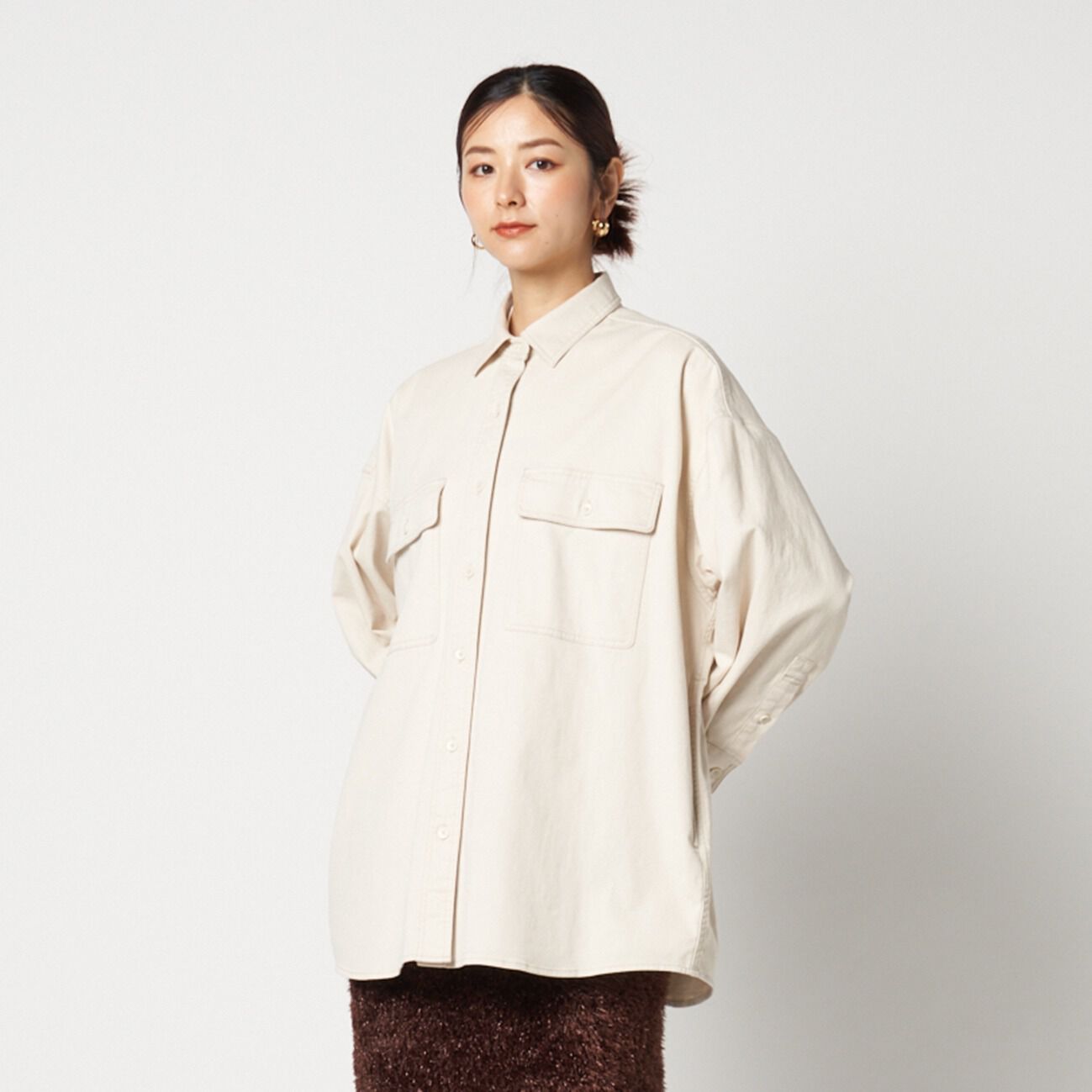HELIOPOLE「HELIOPOLE COTTON TWILL BIG SHIRT」|シャツ・ブラウス|