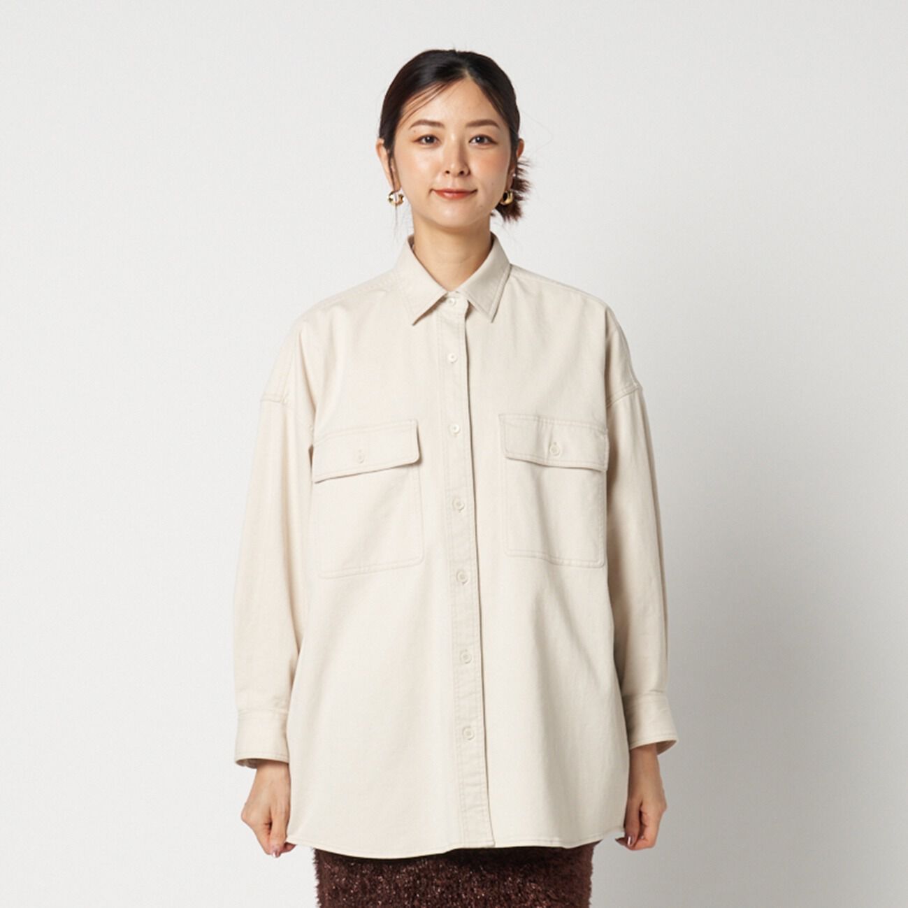 HELIOPOLE「HELIOPOLE COTTON TWILL BIG SHIRT」|シャツ・ブラウス|