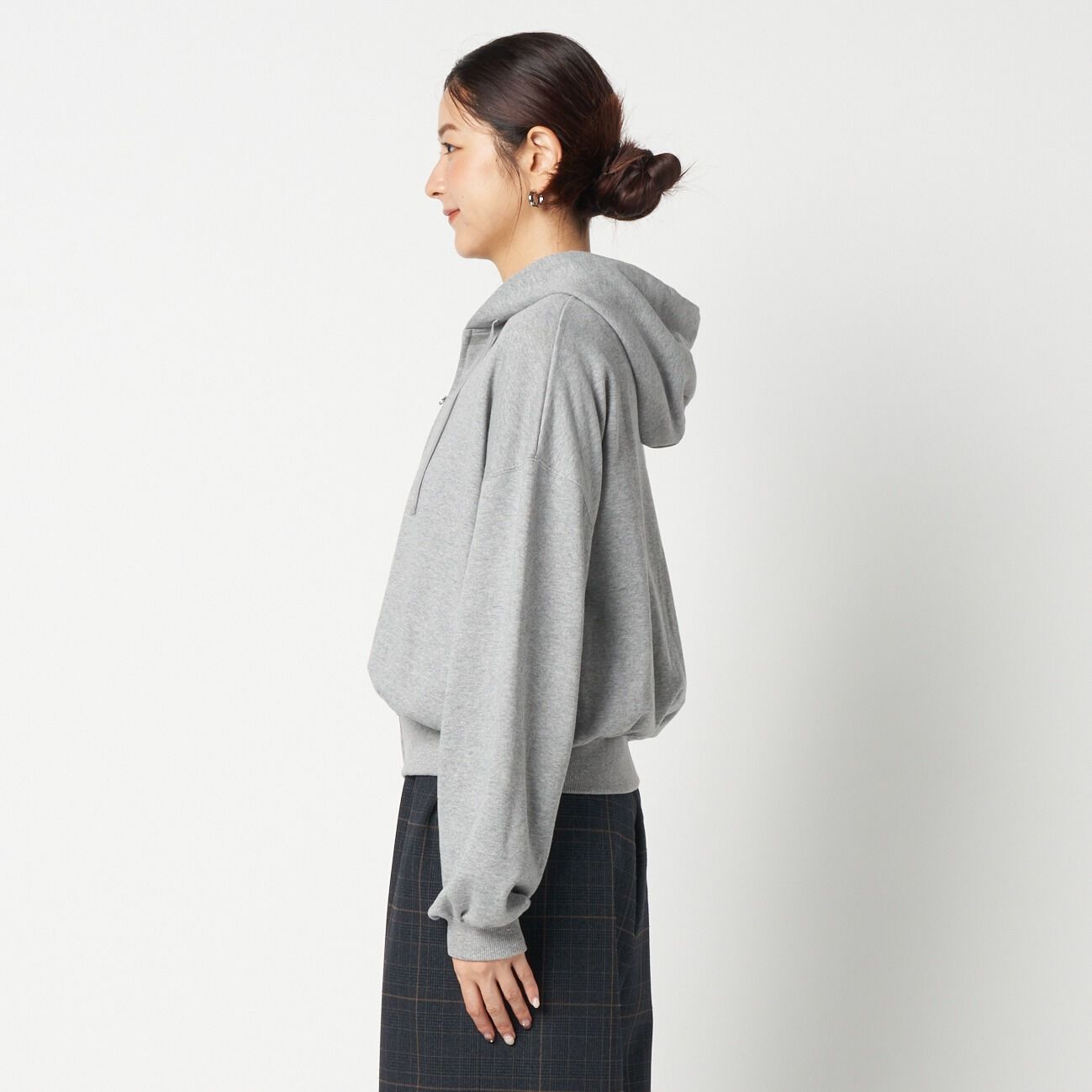 HELIOPOLE「HELIOPOLE CROPPED SWEAT ZIP HOODIE」|パーカー|