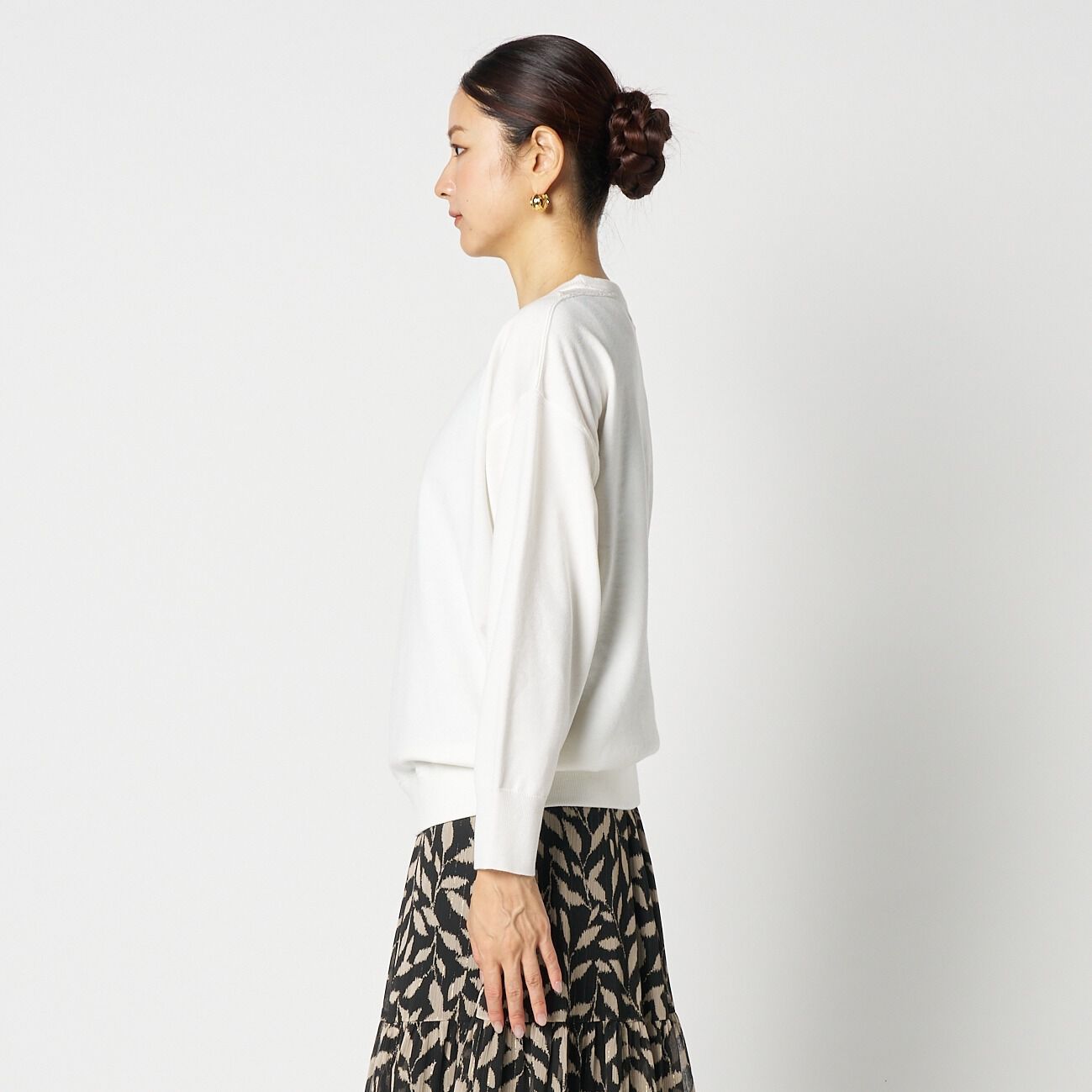 HELIOPOLE「HELIOPOLE SIDE V GUSSET KNIT」|ニット・セーター|