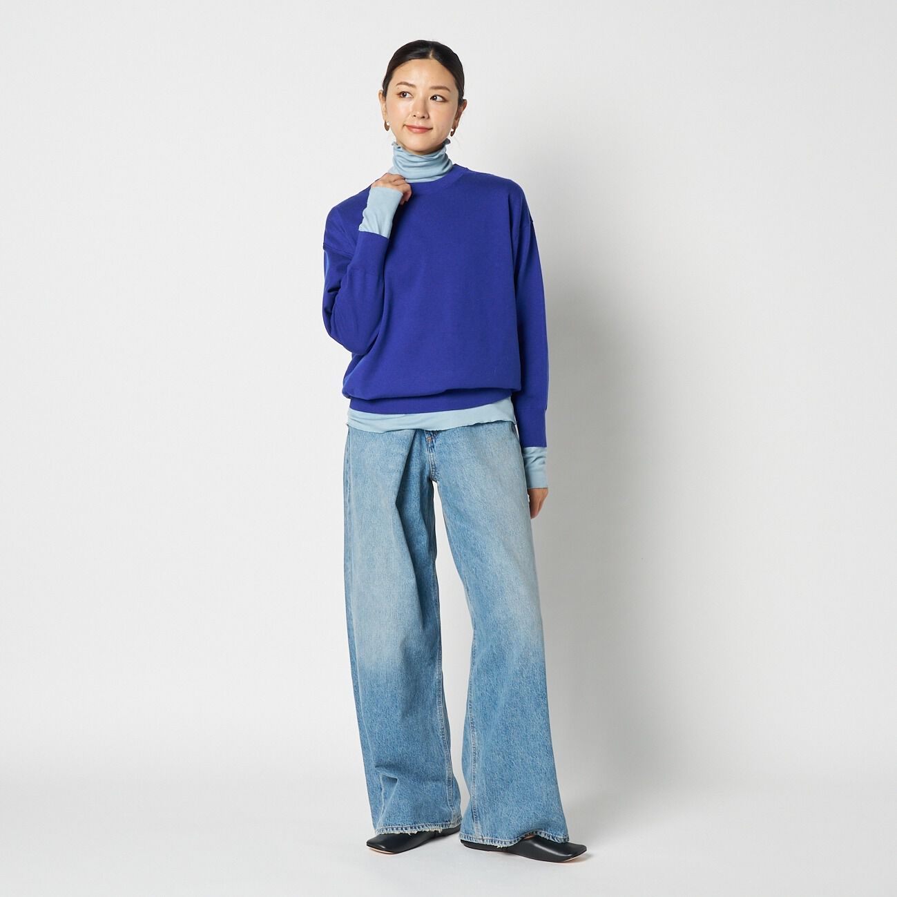 HELIOPOLE「HELIOPOLE SIDE V GUSSET KNIT」|ニット・セーター|