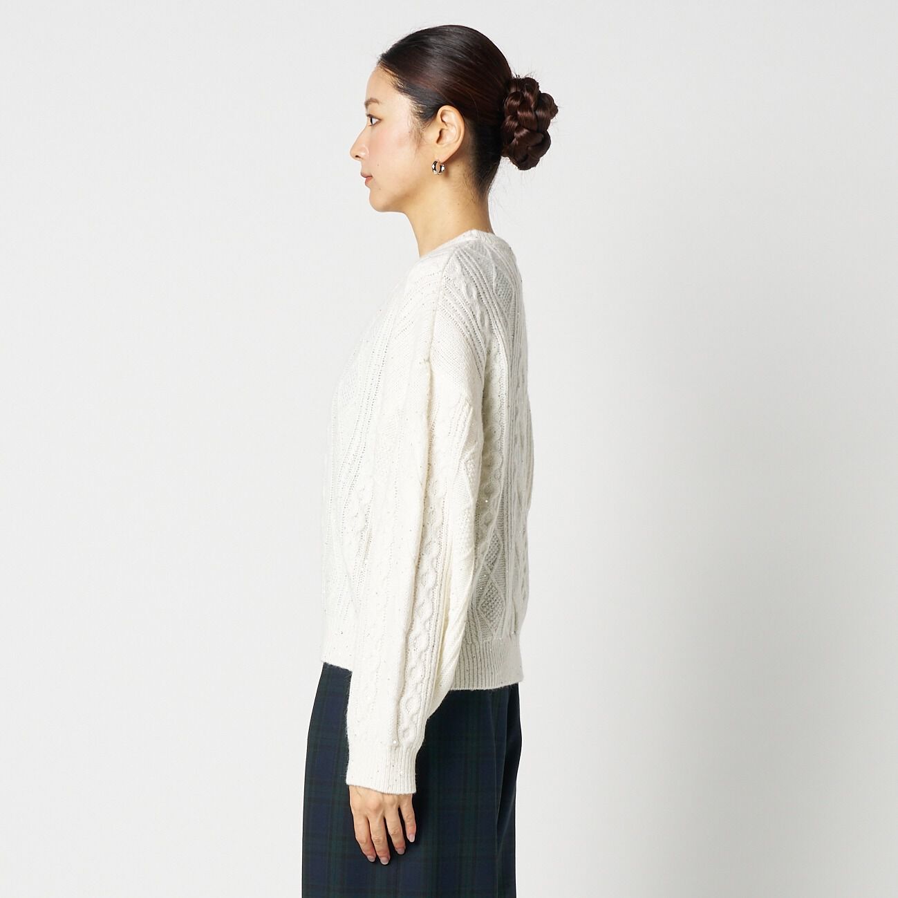 HELIOPOLE「HELIOPOLE CABLE SPANGLE KNIT」|ニット・セーター|