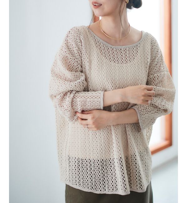 le.coeur blanc「クロシェ風レースプルオーバー」|プルオーバー|