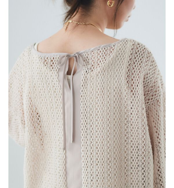 le.coeur blanc「クロシェ風レースプルオーバー」|プルオーバー|