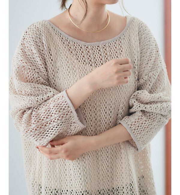 le.coeur blanc「クロシェ風レースプルオーバー」|プルオーバー|