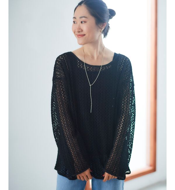 le.coeur blanc「クロシェ風レースプルオーバー」|プルオーバー|