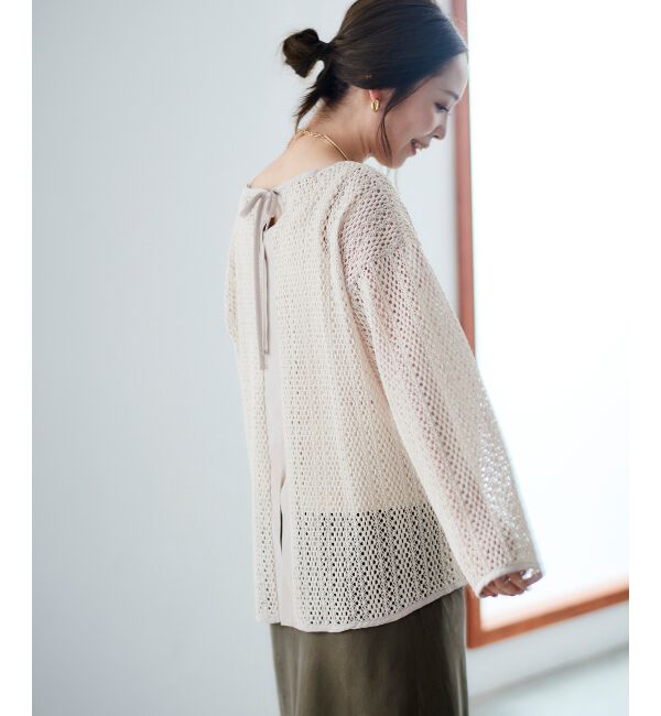 le.coeur blanc「クロシェ風レースプルオーバー」|プルオーバー|
