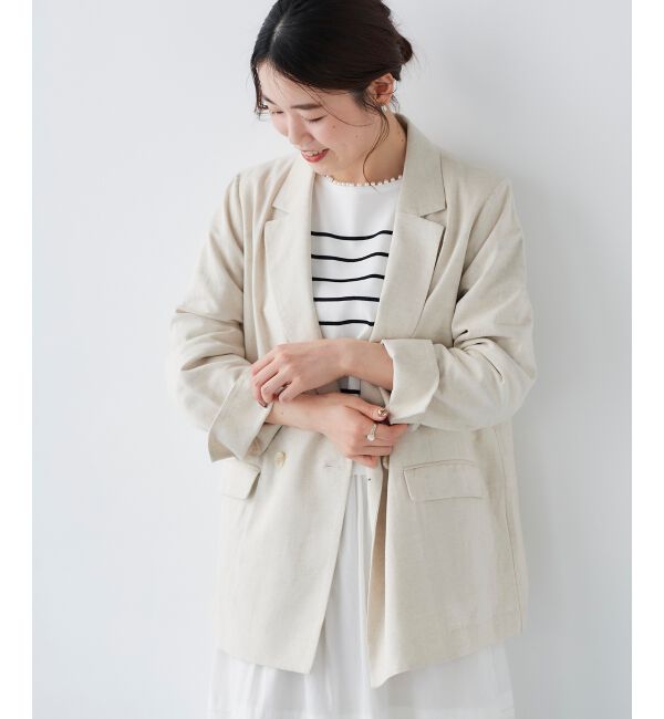  「麻クロステーラードジャケット」|その他|