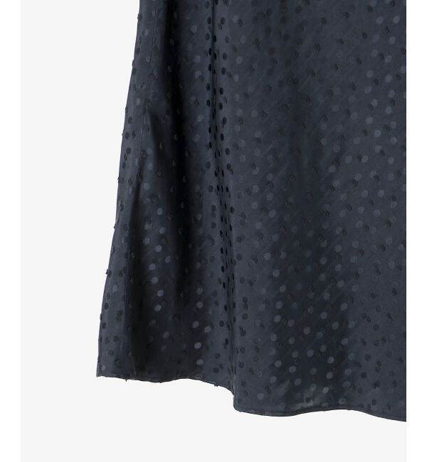 le.coeur blanc「Perle Peche Wジャガードドットナロースカート」|スカート|