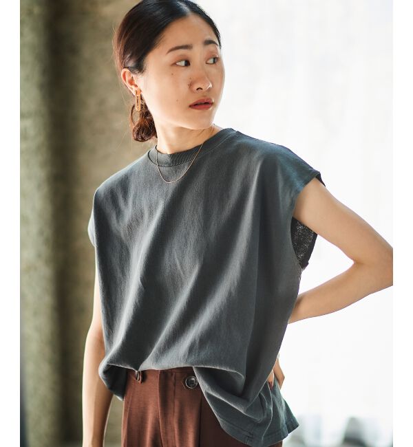 le.coeur blanc「STAR＆STRIPE ノースリーブTEE」|Tシャツ・カットソー|