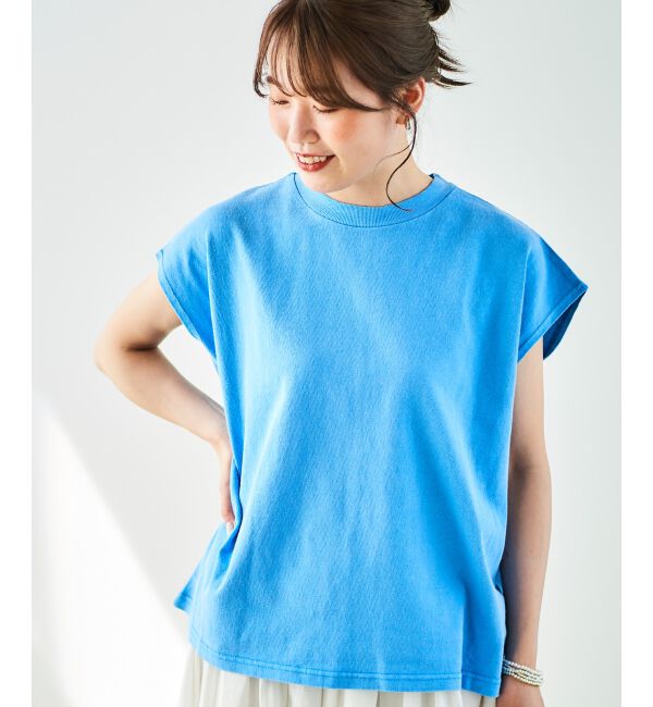 le.coeur blanc「STAR＆STRIPE ノースリーブTEE」|Tシャツ・カットソー|ブルー