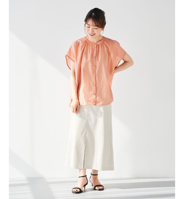 le.coeur blanc「《手洗い可能》ドライタッチカーゴポケットトラペーズスカート」|スカート|