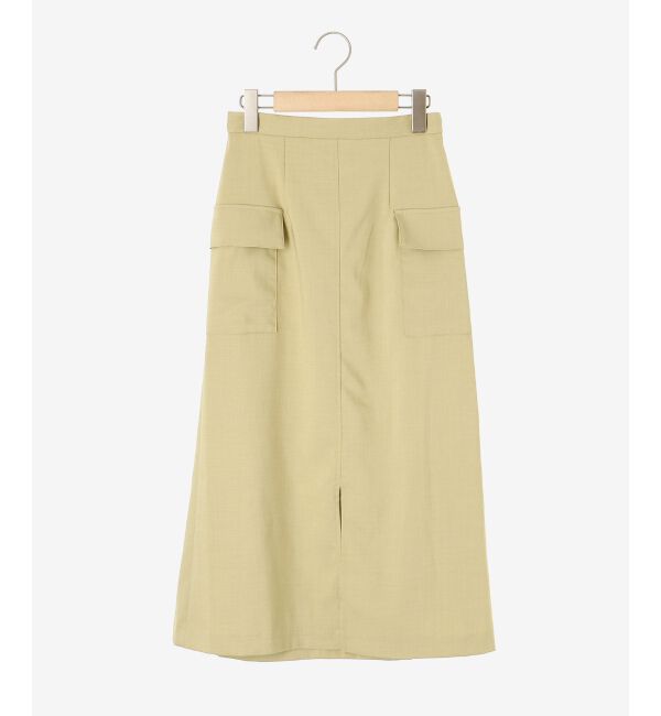 le.coeur blanc「《手洗い可能》ドライタッチカーゴポケットトラペーズスカート」|スカート|