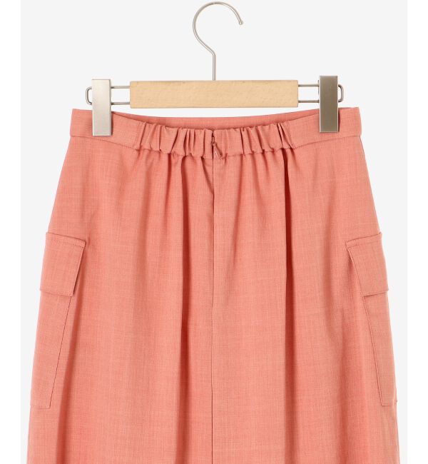 le.coeur blanc「《手洗い可能》ドライタッチカーゴポケットトラペーズスカート」|スカート|