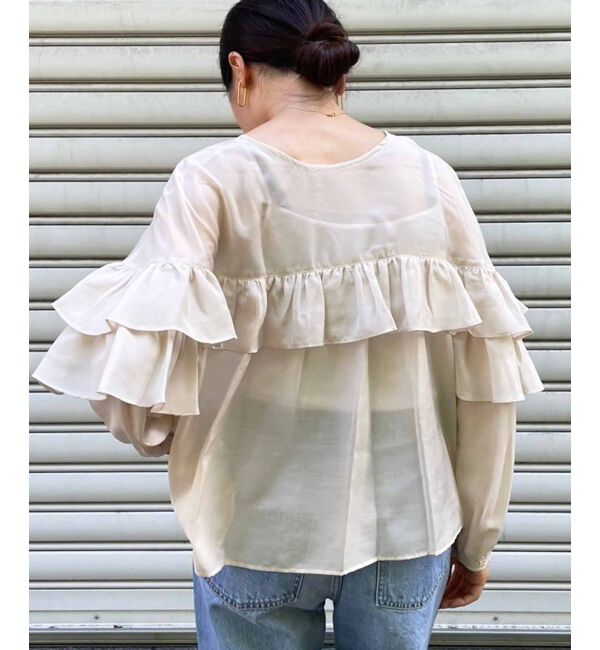le.coeur blanc「フリル2WAYブラウス」|シャツ・ブラウス|