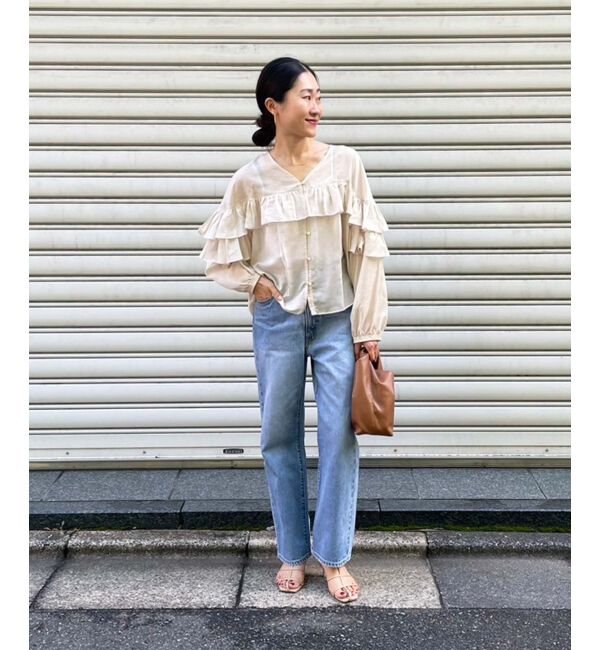 le.coeur blanc「フリル2WAYブラウス」|シャツ・ブラウス|