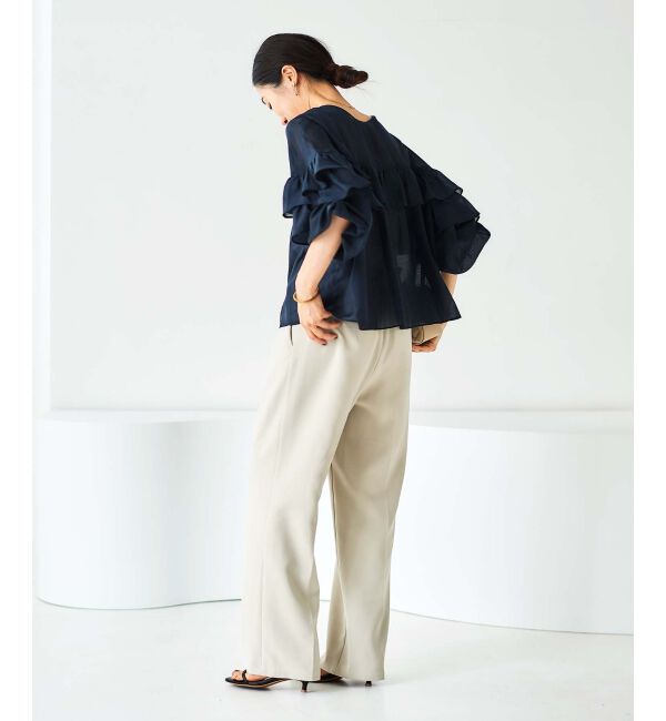 le.coeur blanc「フリル2WAYブラウス」|シャツ・ブラウス|