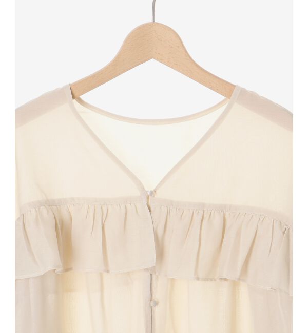 le.coeur blanc「フリル2WAYブラウス」|シャツ・ブラウス|