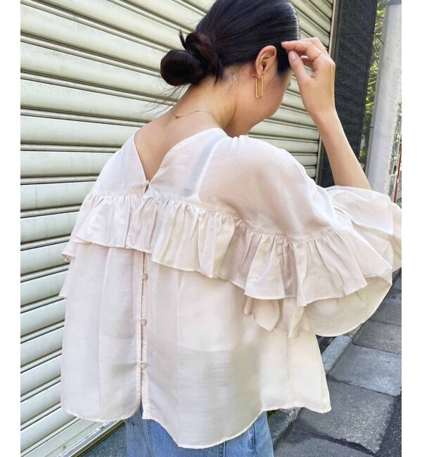 le.coeur blanc「フリル2WAYブラウス」|シャツ・ブラウス|