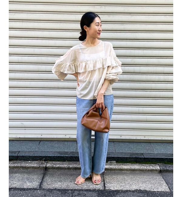 le.coeur blanc「フリル2WAYブラウス」|シャツ・ブラウス|
