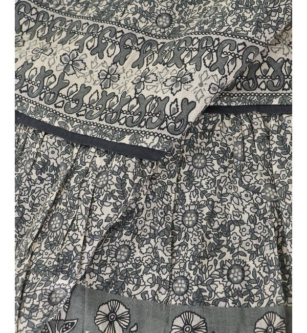  「Fanakaパイピングフラワー柄ワンピ」|ワンピース|